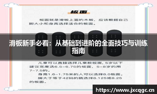 滑板新手必看：从基础到进阶的全面技巧与训练指南