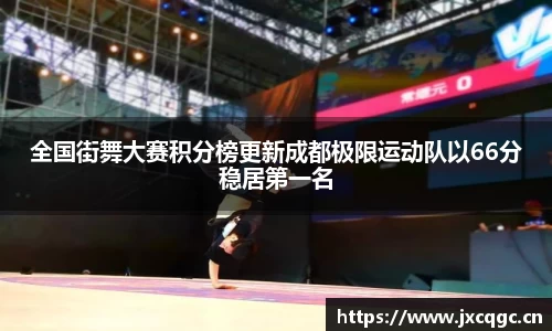全国街舞大赛积分榜更新成都极限运动队以66分稳居第一名
